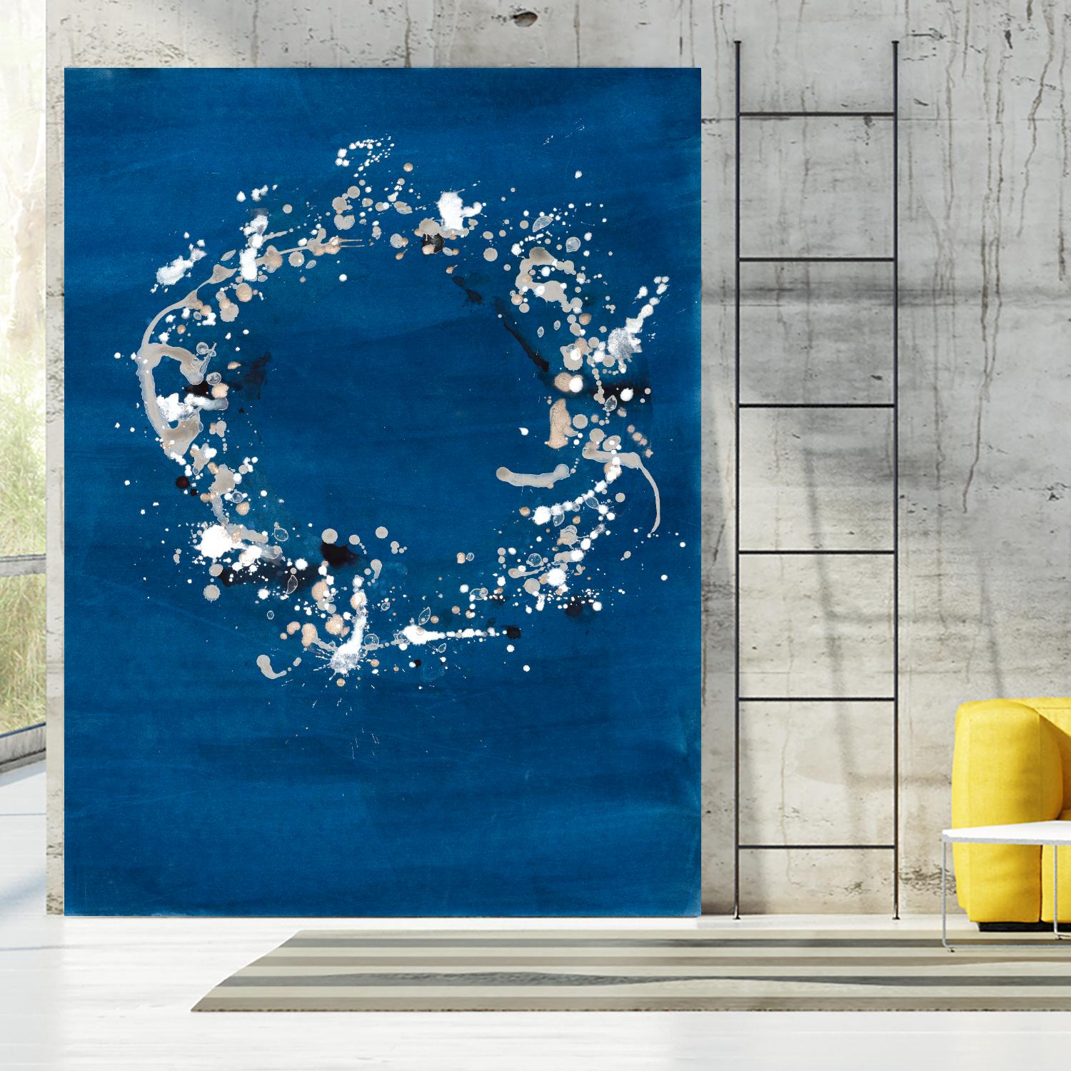Indigo Coronet by Vanessa Binder on GIANT ART - blue abstract abstract