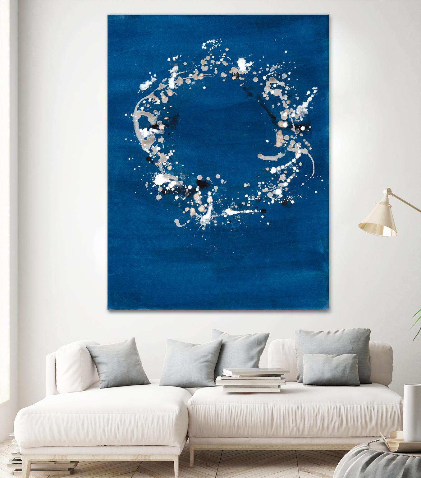Indigo Coronet by Vanessa Binder on GIANT ART - blue abstract abstract