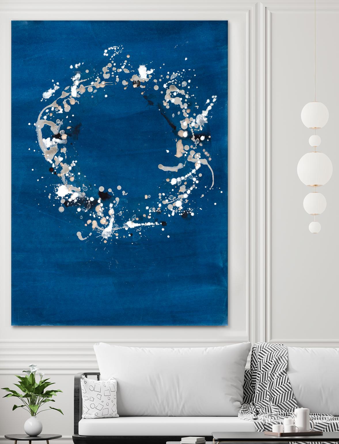 Indigo Coronet by Vanessa Binder on GIANT ART - blue abstract abstract