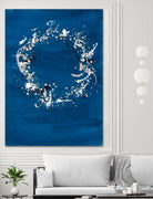 Indigo Coronet by Vanessa Binder on GIANT ART - blue abstract abstract
