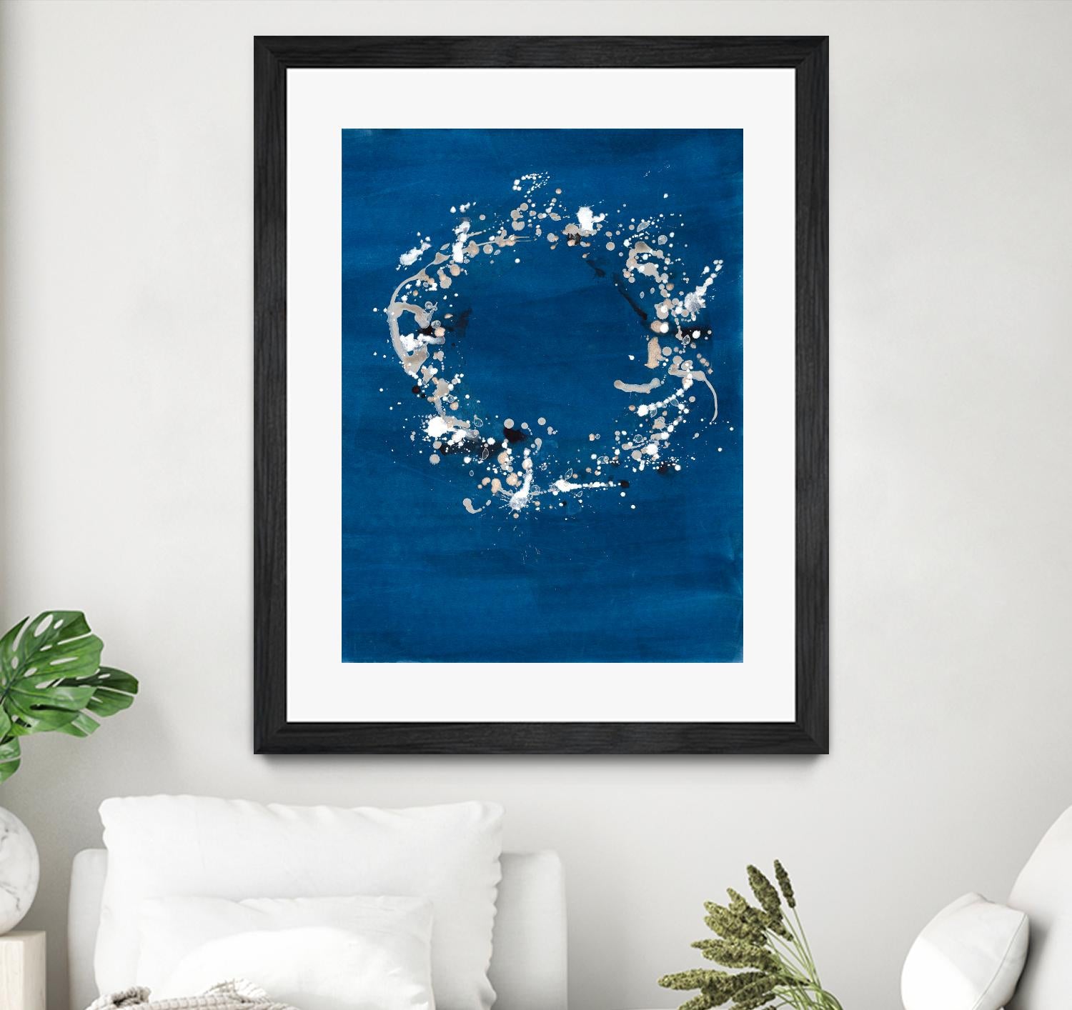Indigo Coronet by Vanessa Binder on GIANT ART - blue abstract abstract
