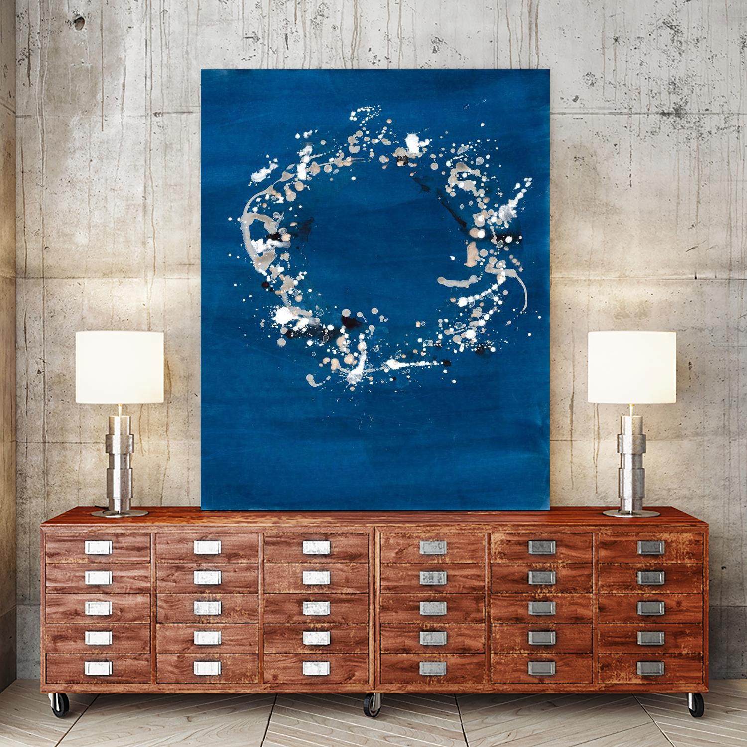 Indigo Coronet by Vanessa Binder on GIANT ART - blue abstract abstract