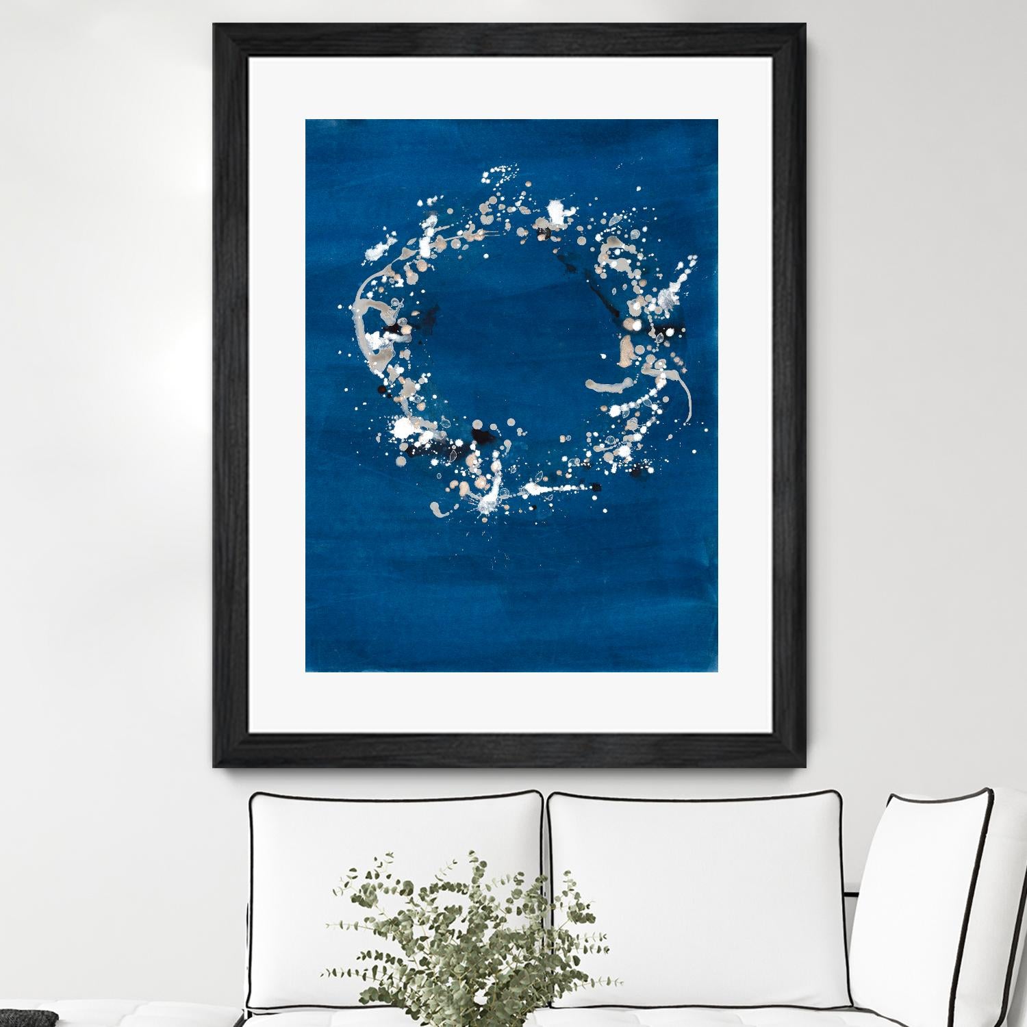 Indigo Coronet by Vanessa Binder on GIANT ART - blue abstract abstract