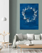 Indigo Coronet by Vanessa Binder on GIANT ART - blue abstract abstract