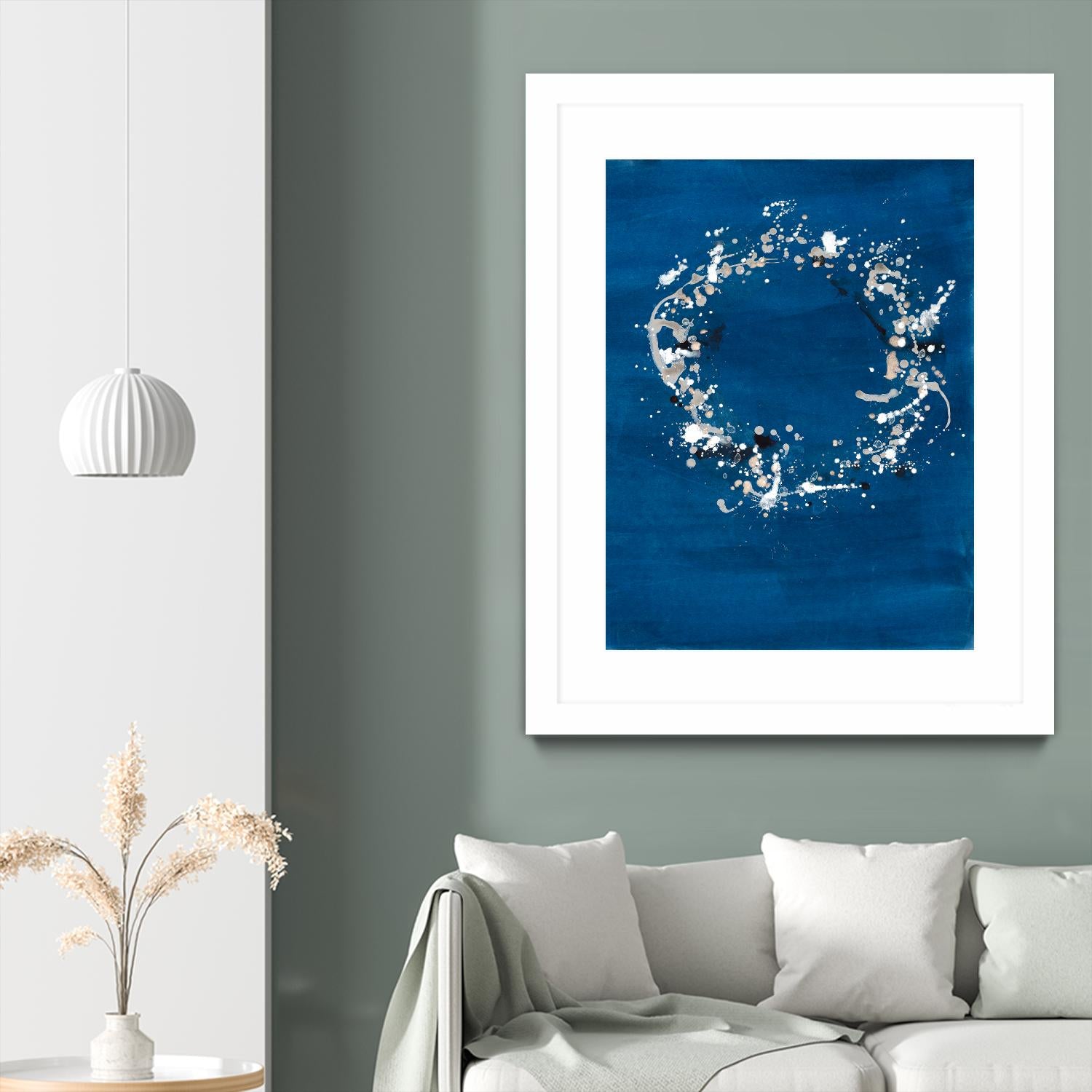 Indigo Coronet by Vanessa Binder on GIANT ART - blue abstract abstract