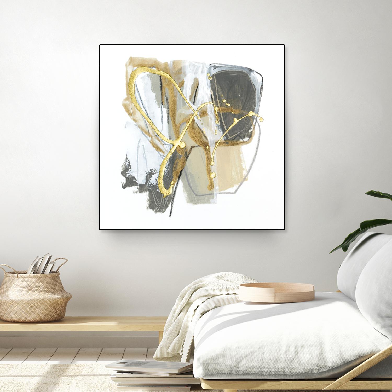Metallurgy I by June Vess on GIANT ART - gold abstract abstract