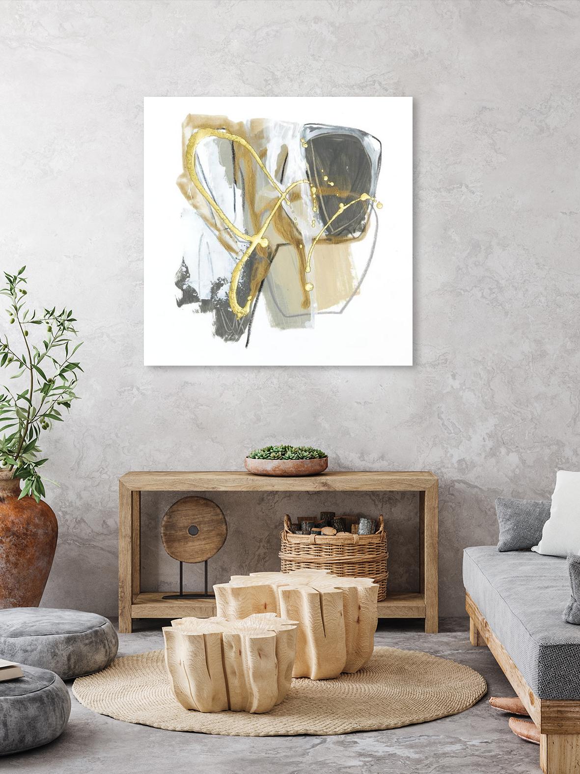 Metallurgy I by June Vess on GIANT ART - gold abstract abstract