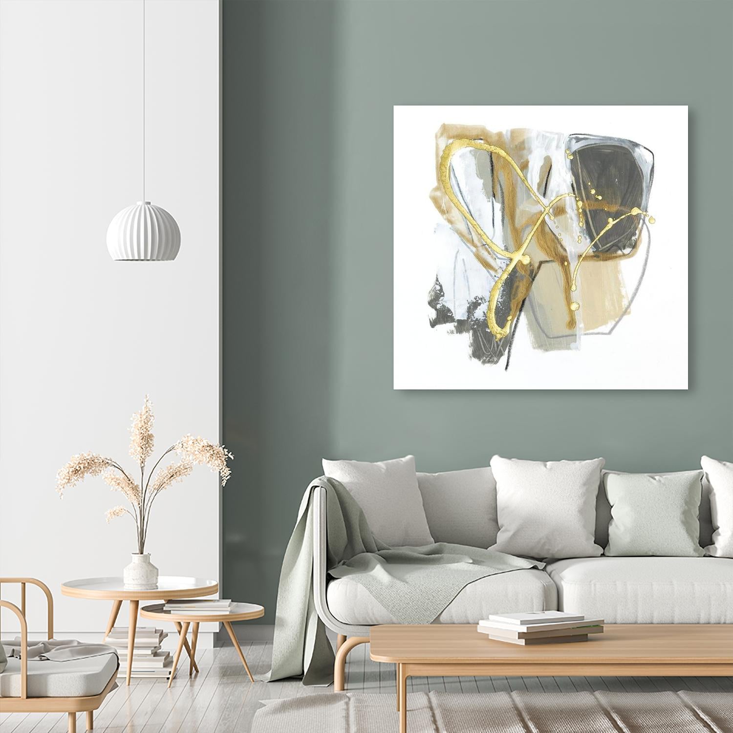 Metallurgy I by June Vess on GIANT ART - gold abstract abstract