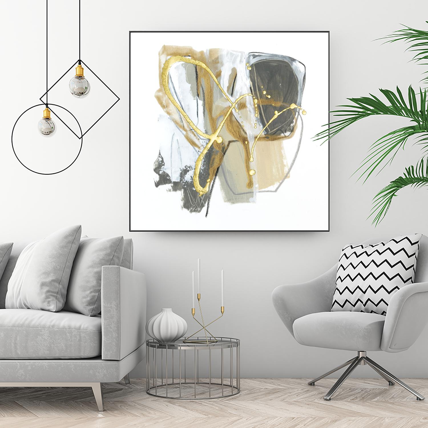 Metallurgy I by June Vess on GIANT ART - gold abstract abstract