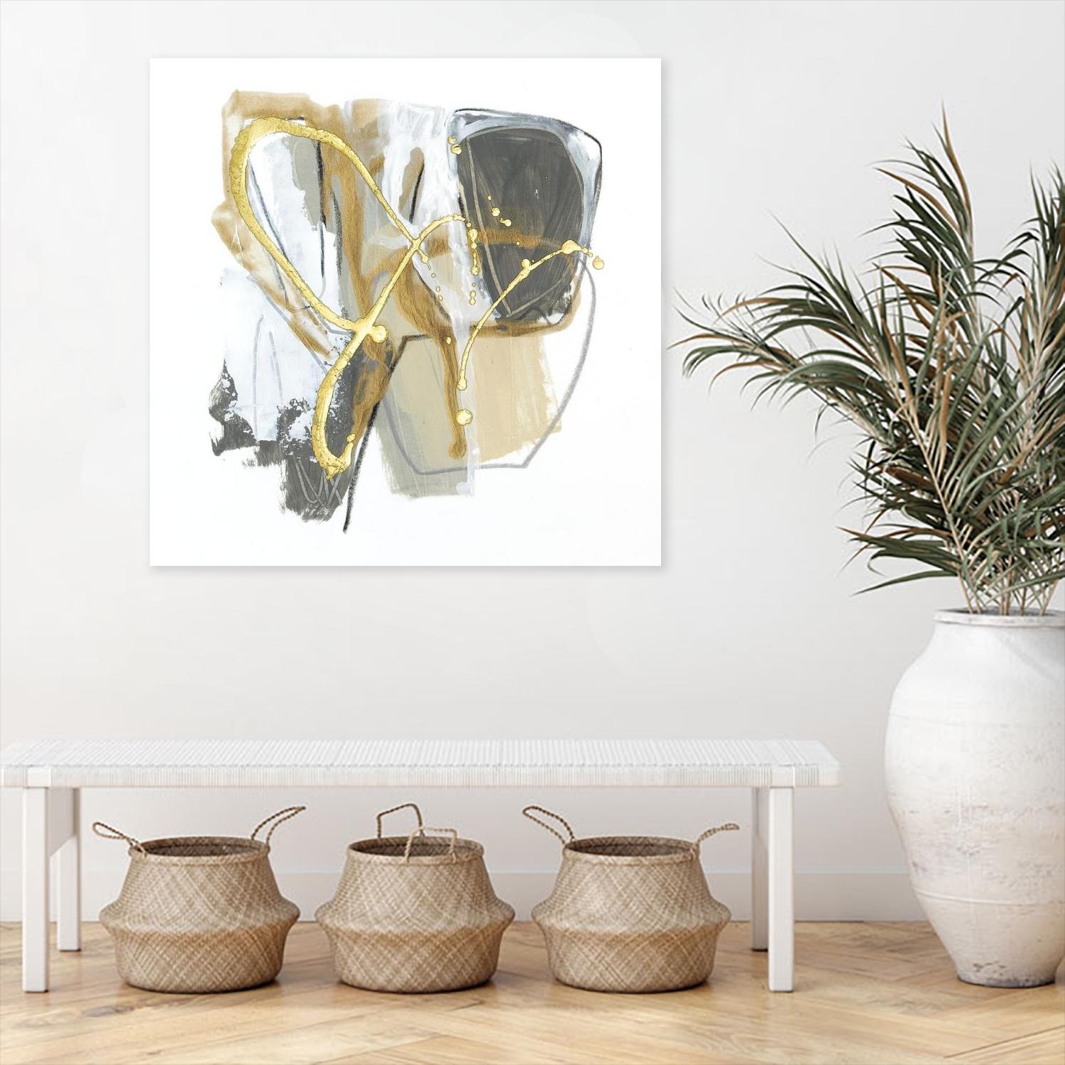 Metallurgy I by June Vess on GIANT ART - gold abstract abstract