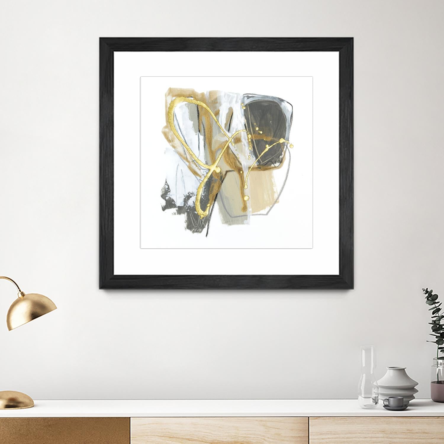 Metallurgy I by June Vess on GIANT ART - gold abstract abstract