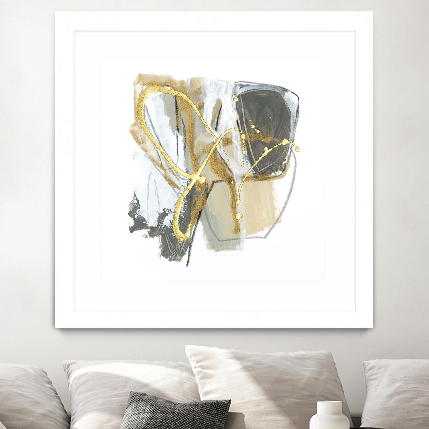 Metallurgy I by June Vess on GIANT ART - gold abstract abstract
