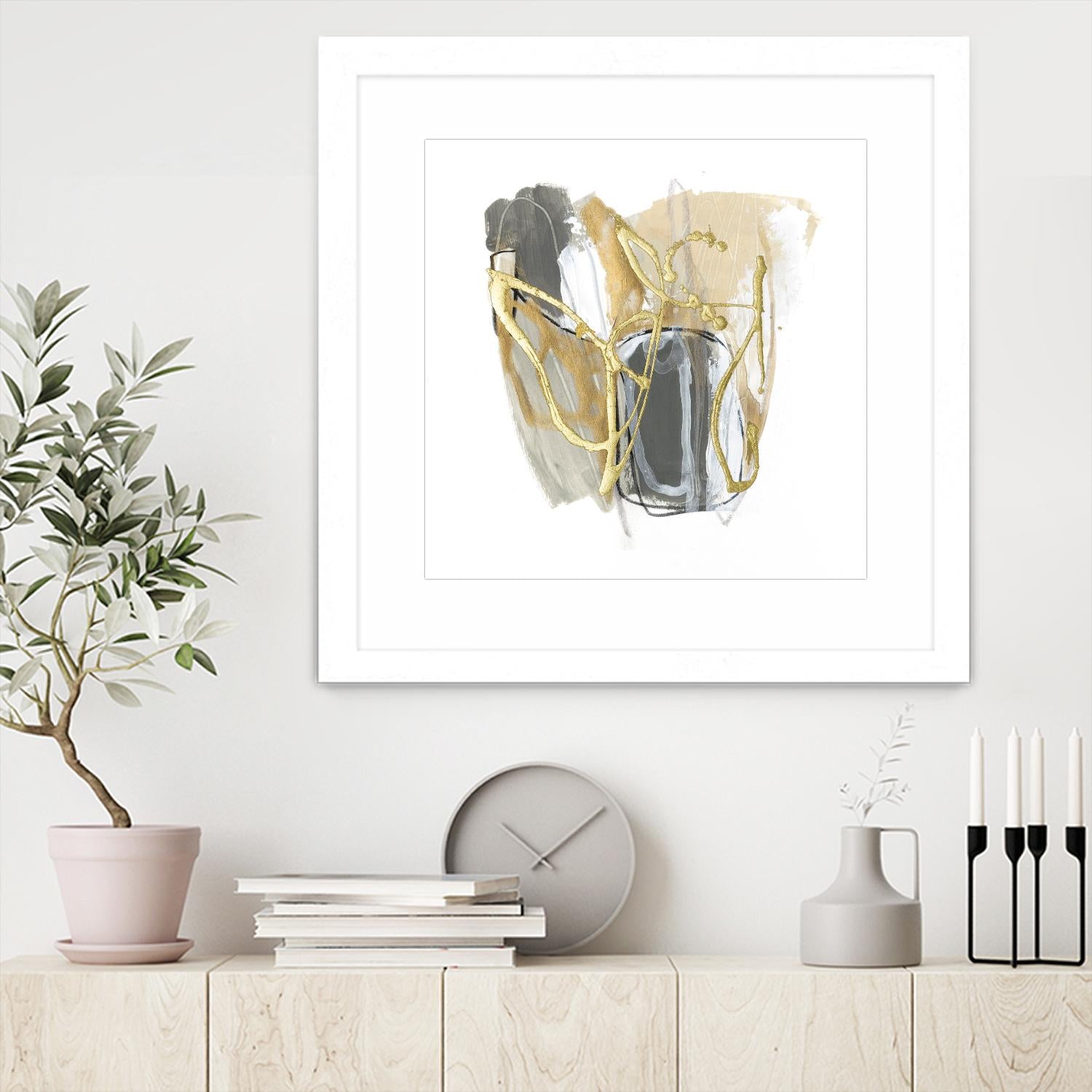 Metallurgy VI by June Vess on GIANT ART - beige abstract abstract