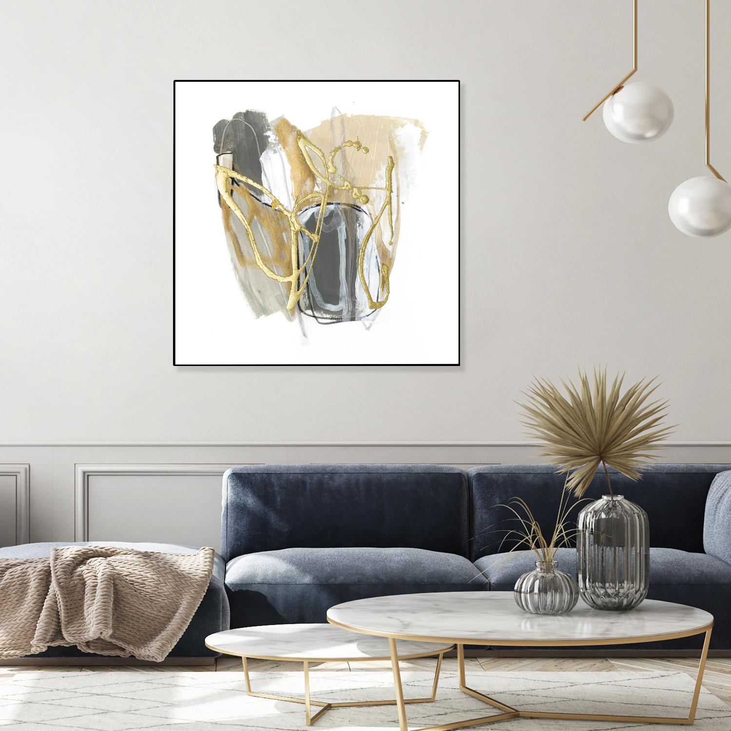 Metallurgy VI by June Vess on GIANT ART - beige abstract abstract