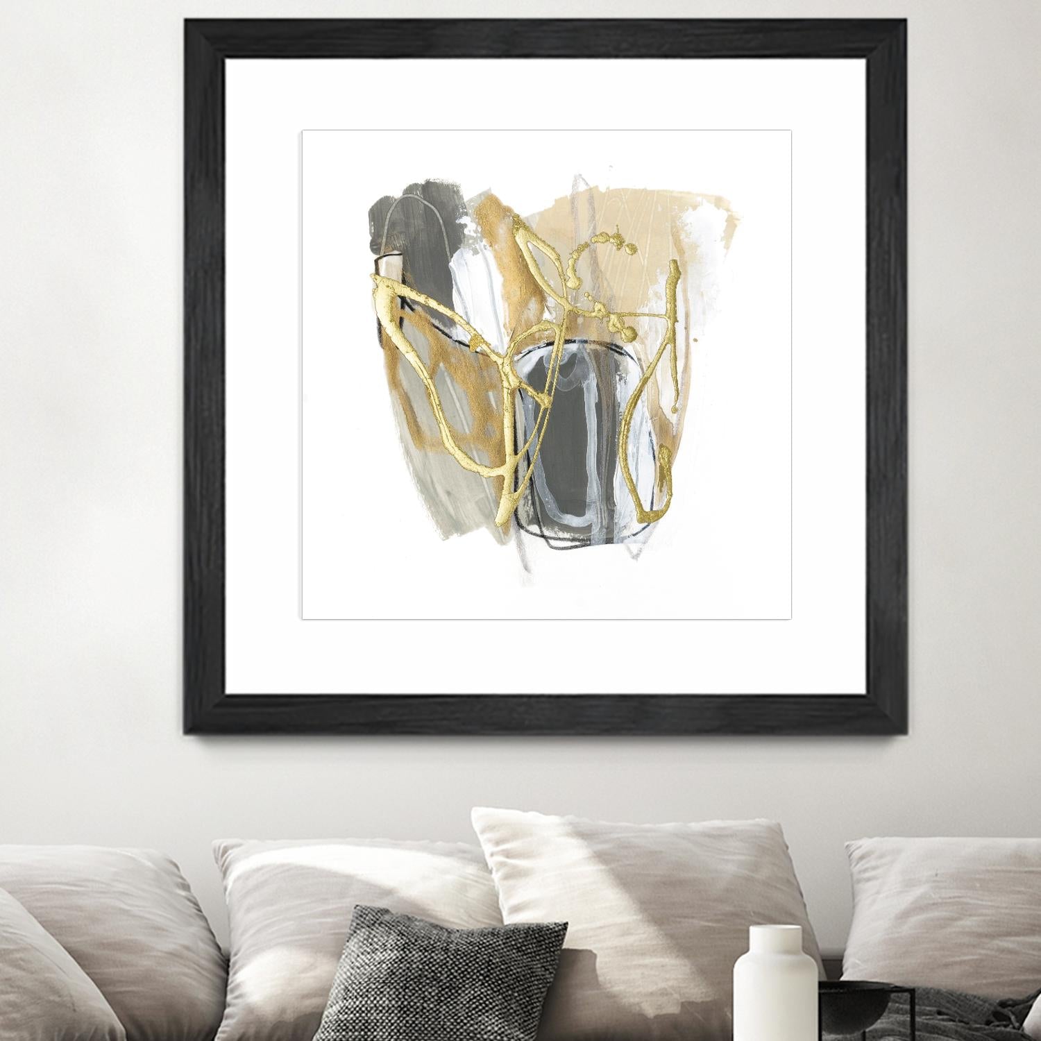 Metallurgy VI by June Vess on GIANT ART - beige abstract abstract