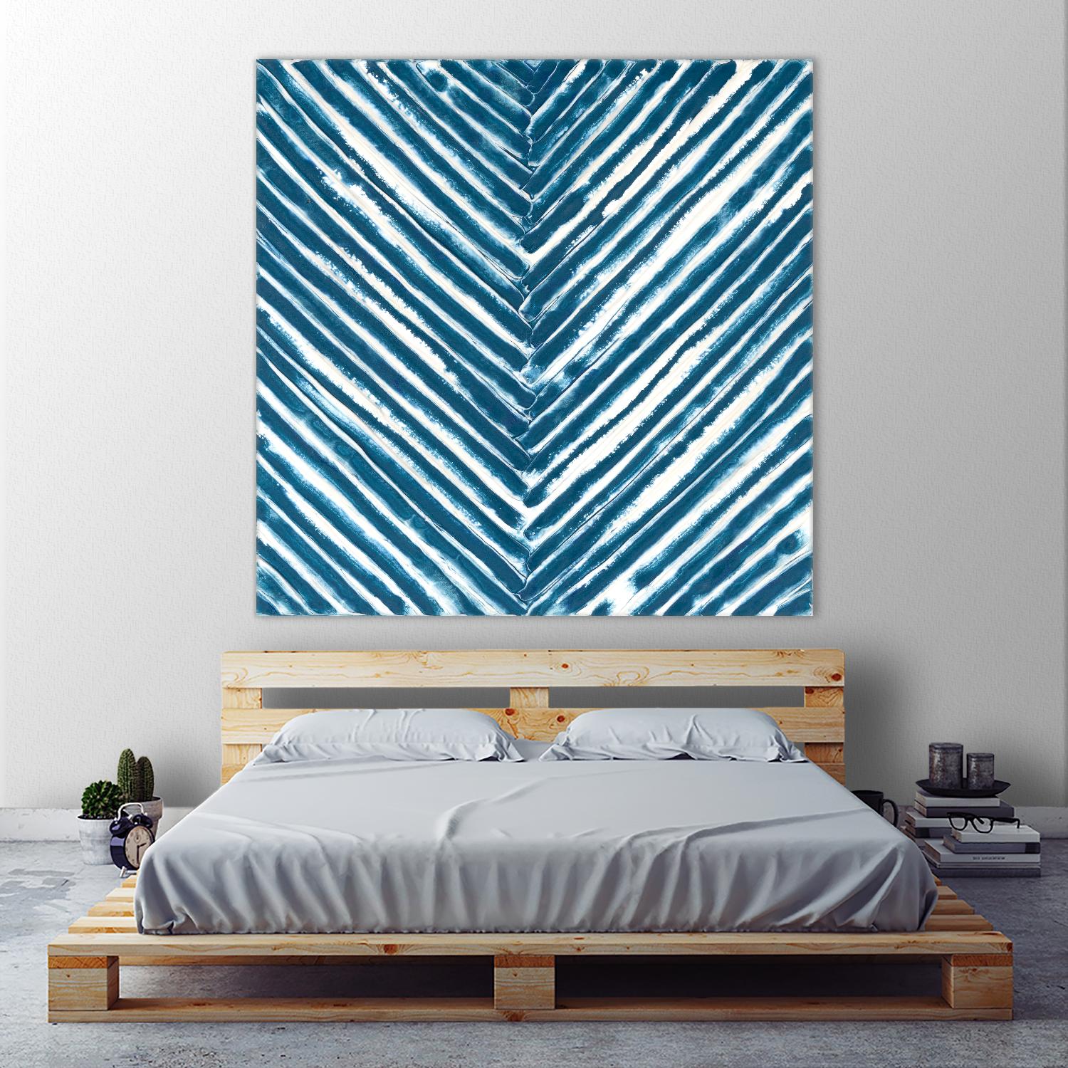 Slats III by Jenna Guthrie on GIANT ART - blue abstract abstract
