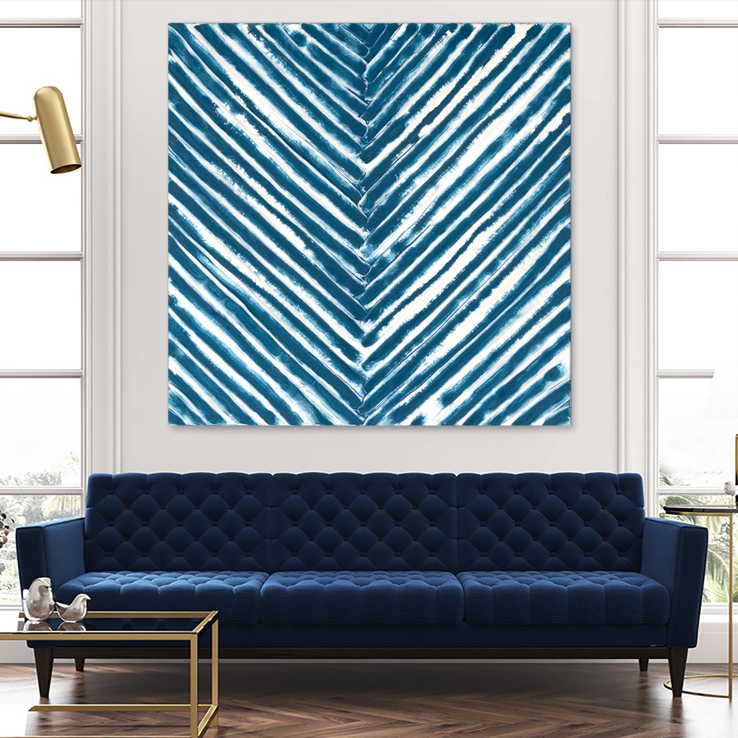 Slats III by Jenna Guthrie on GIANT ART - blue abstract abstract