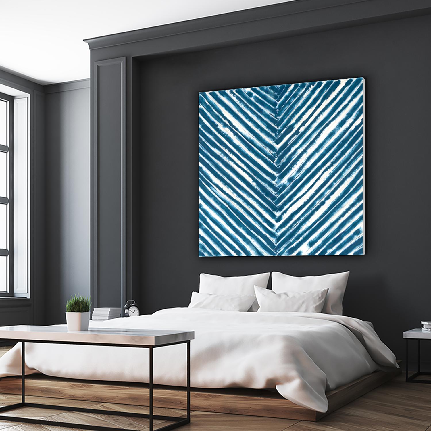 Slats III by Jenna Guthrie on GIANT ART - blue abstract abstract