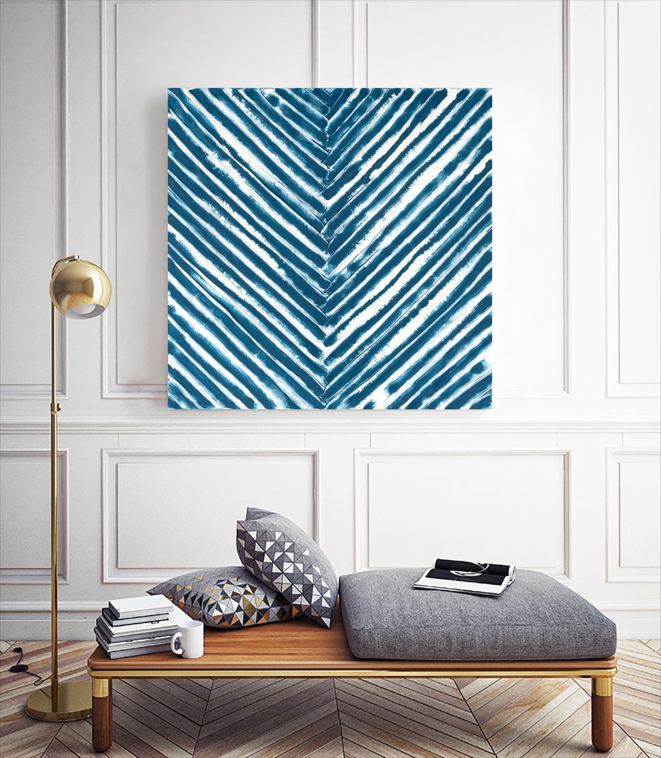 Slats III by Jenna Guthrie on GIANT ART - blue abstract abstract