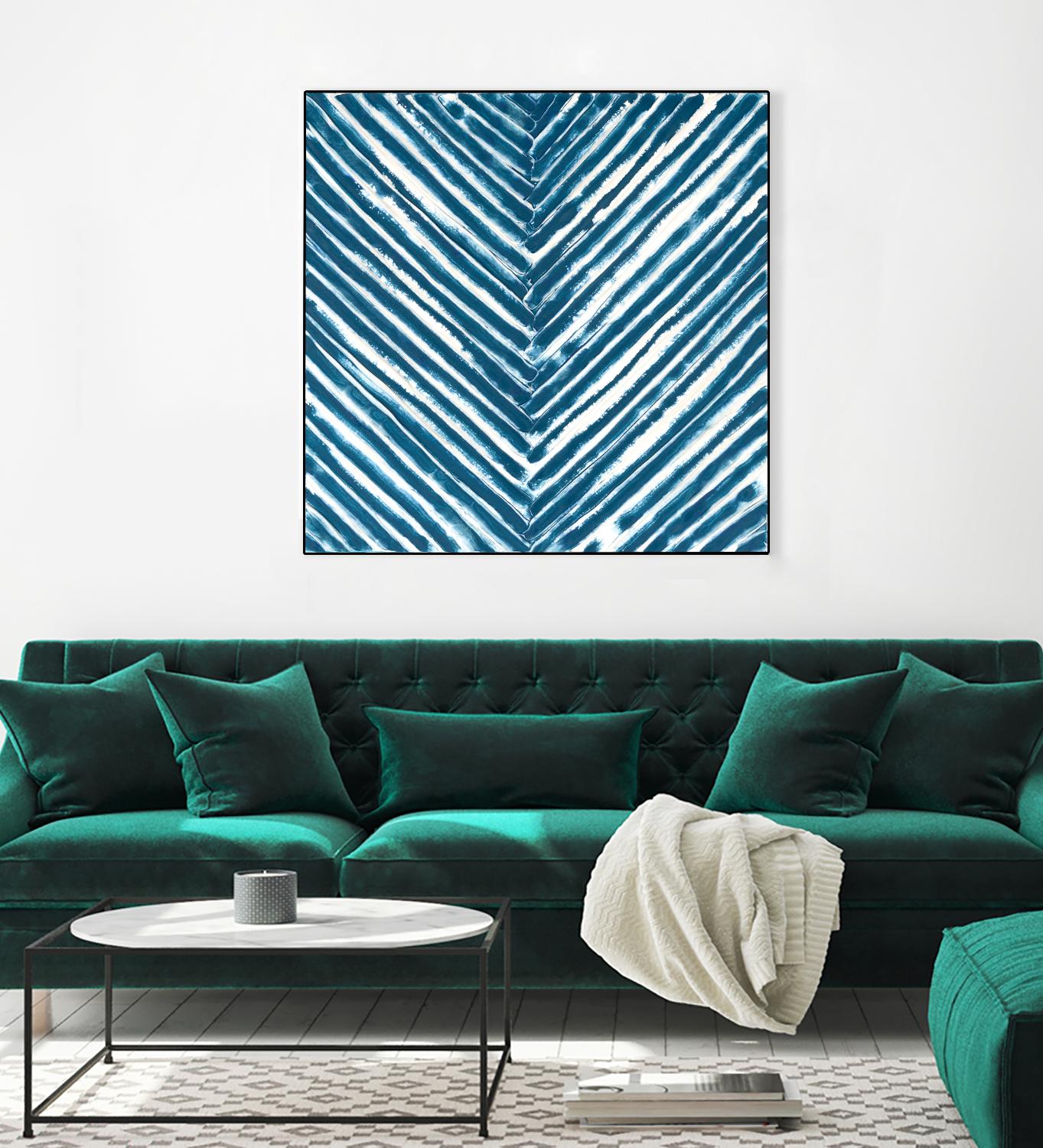 Slats III by Jenna Guthrie on GIANT ART - blue abstract abstract