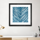 Slats III by Jenna Guthrie on GIANT ART - blue abstract abstract