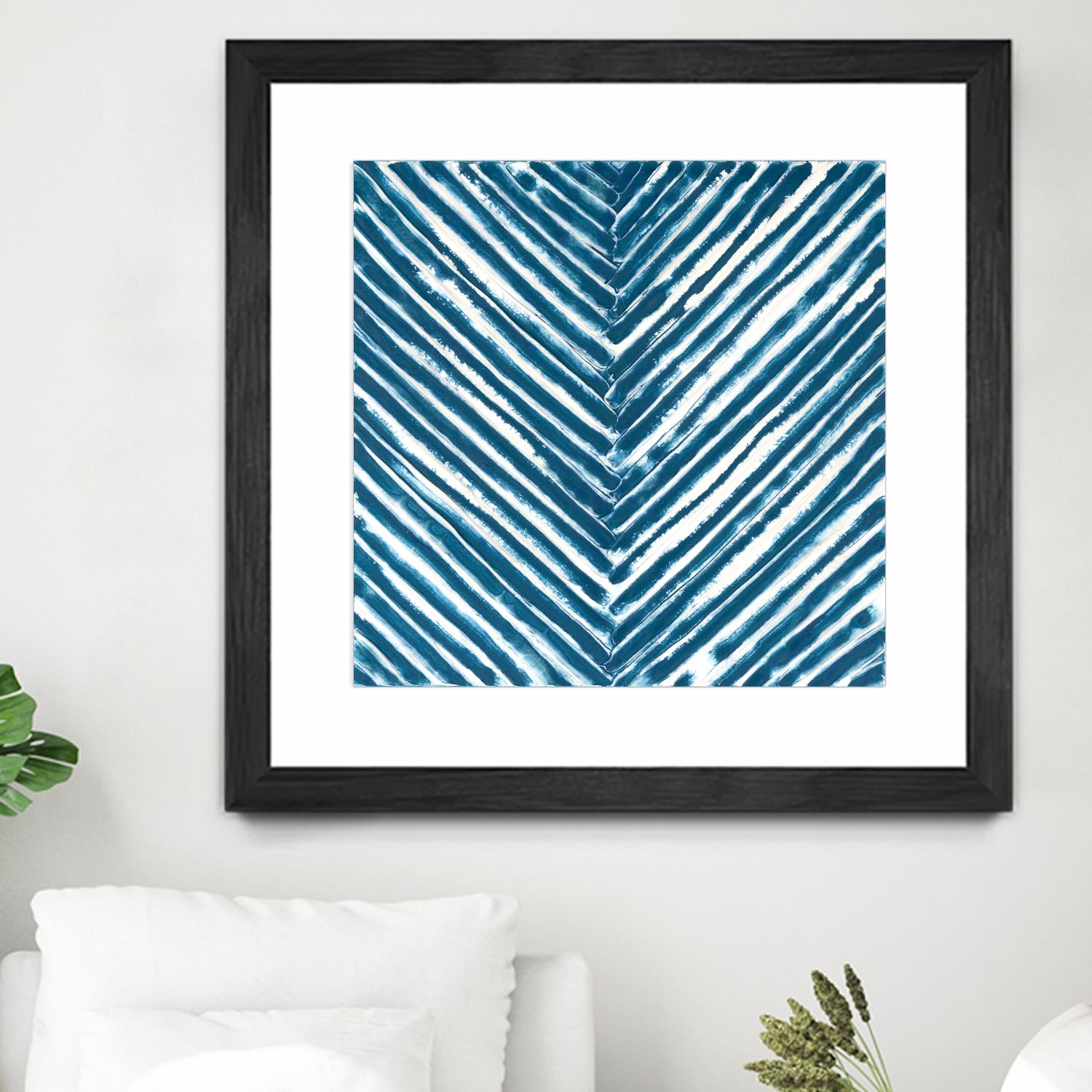 Slats III by Jenna Guthrie on GIANT ART - blue abstract abstract