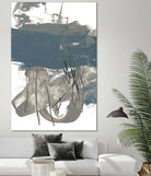 Blue & Grey Swipe I by Jennifer Goldberger on GIANT ART - beige abstract abstract