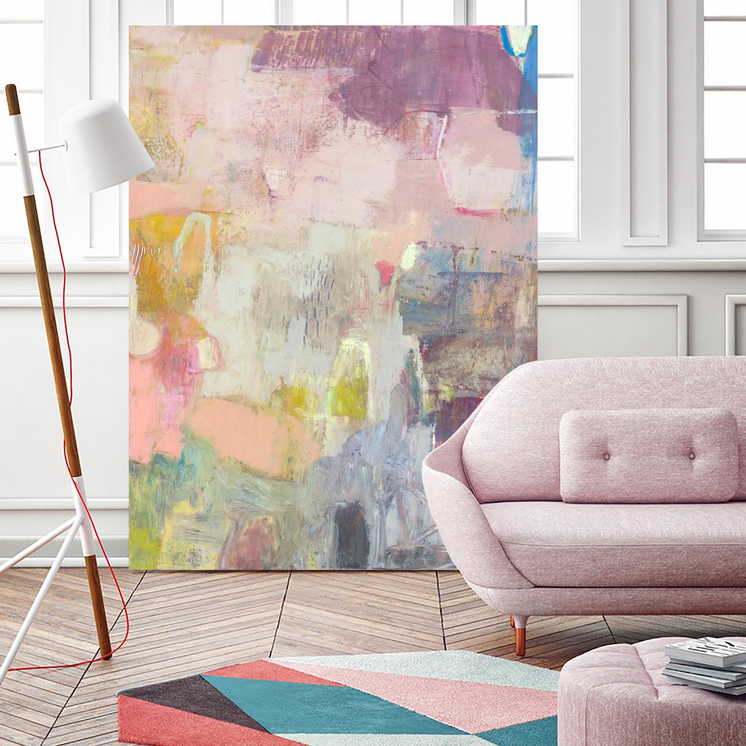 Lann I by Sue Jachimiec on GIANT ART - pink abstract abstract