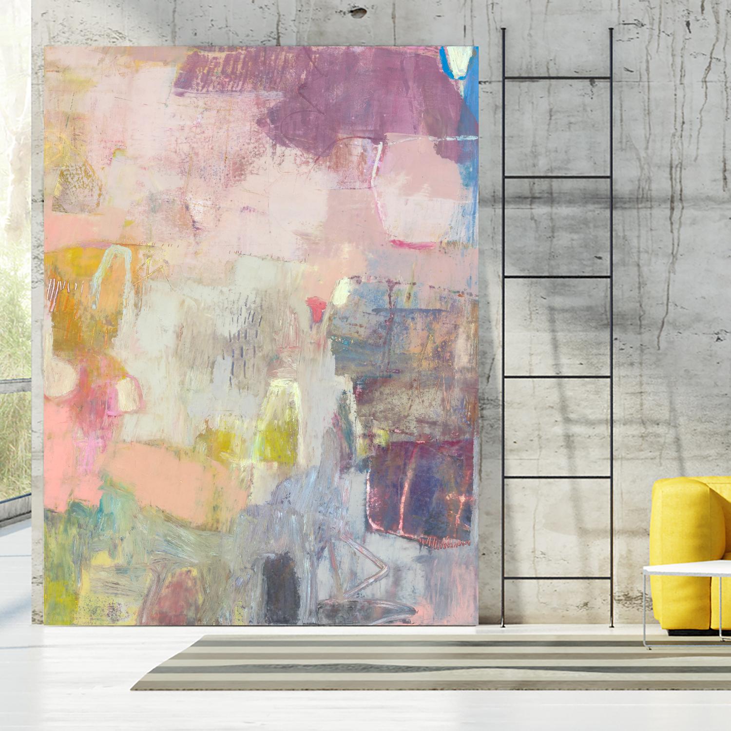 Lann I by Sue Jachimiec on GIANT ART - pink abstract abstract