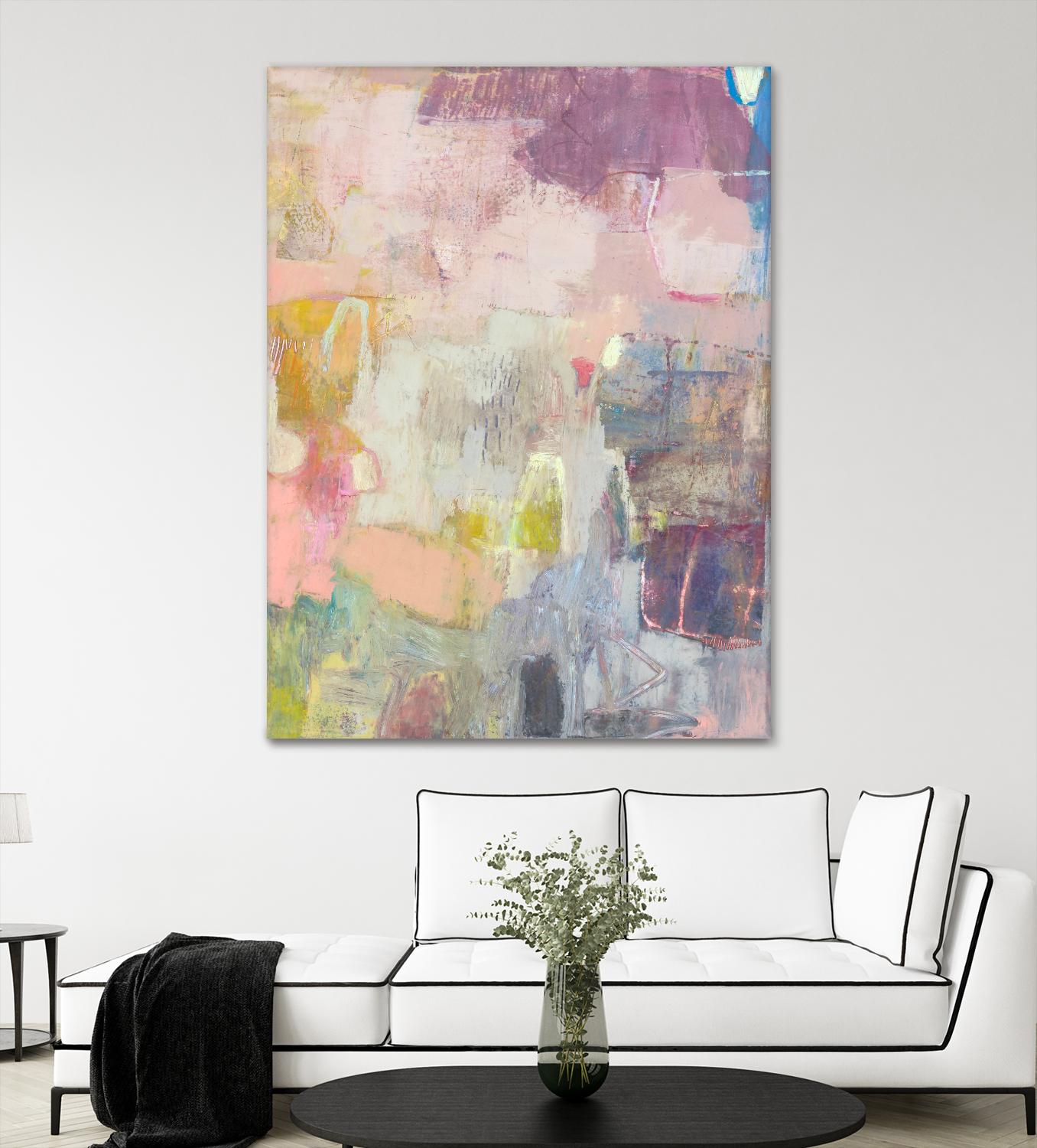 Lann I by Sue Jachimiec on GIANT ART - pink abstract abstract