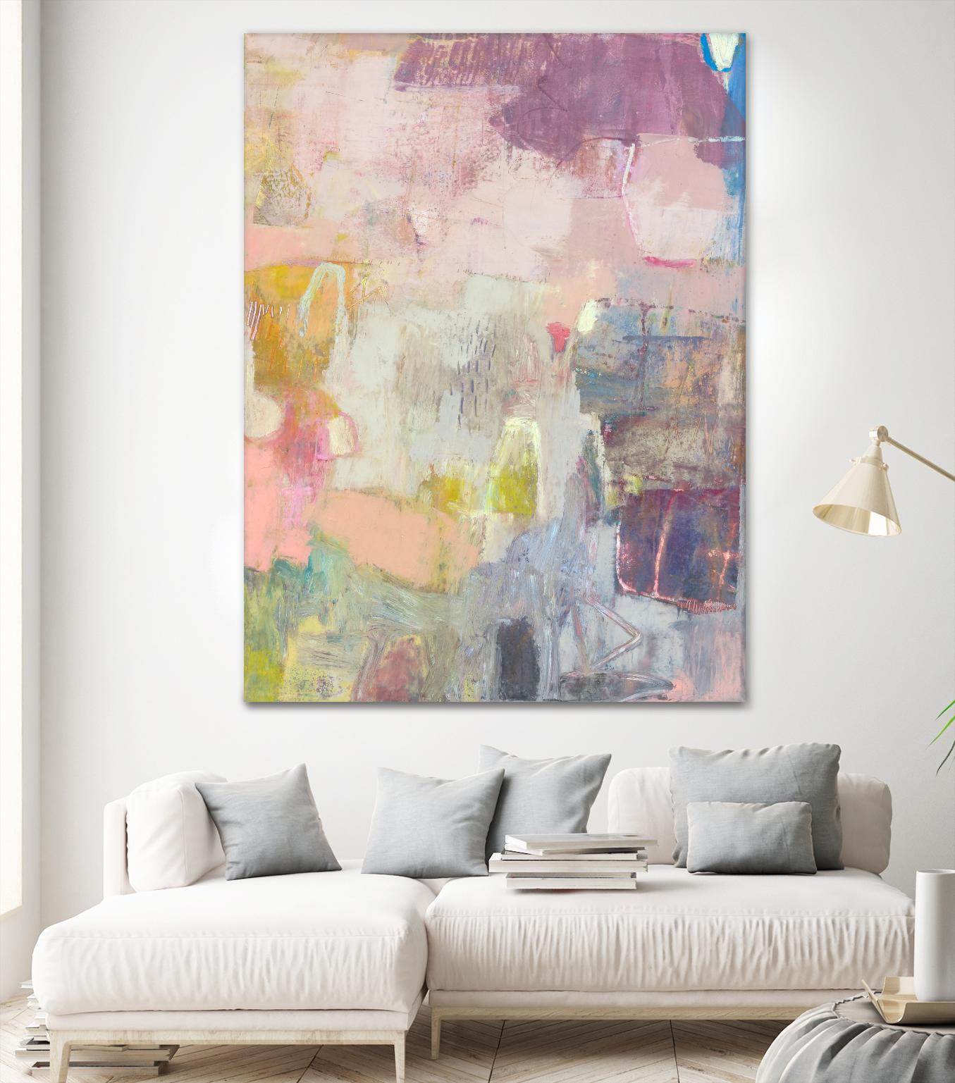 Lann I by Sue Jachimiec on GIANT ART - pink abstract abstract