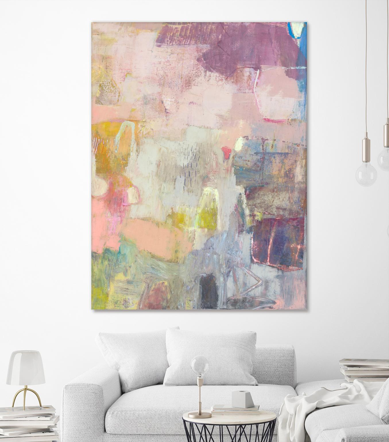Lann I by Sue Jachimiec on GIANT ART - pink abstract abstract