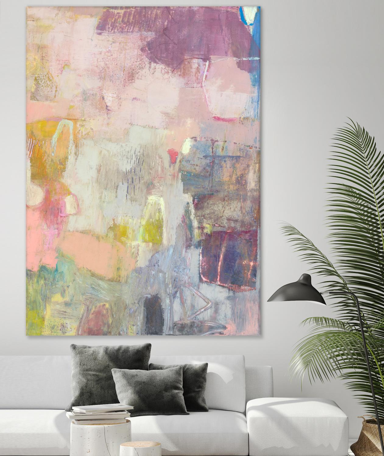 Lann I by Sue Jachimiec on GIANT ART - pink abstract abstract