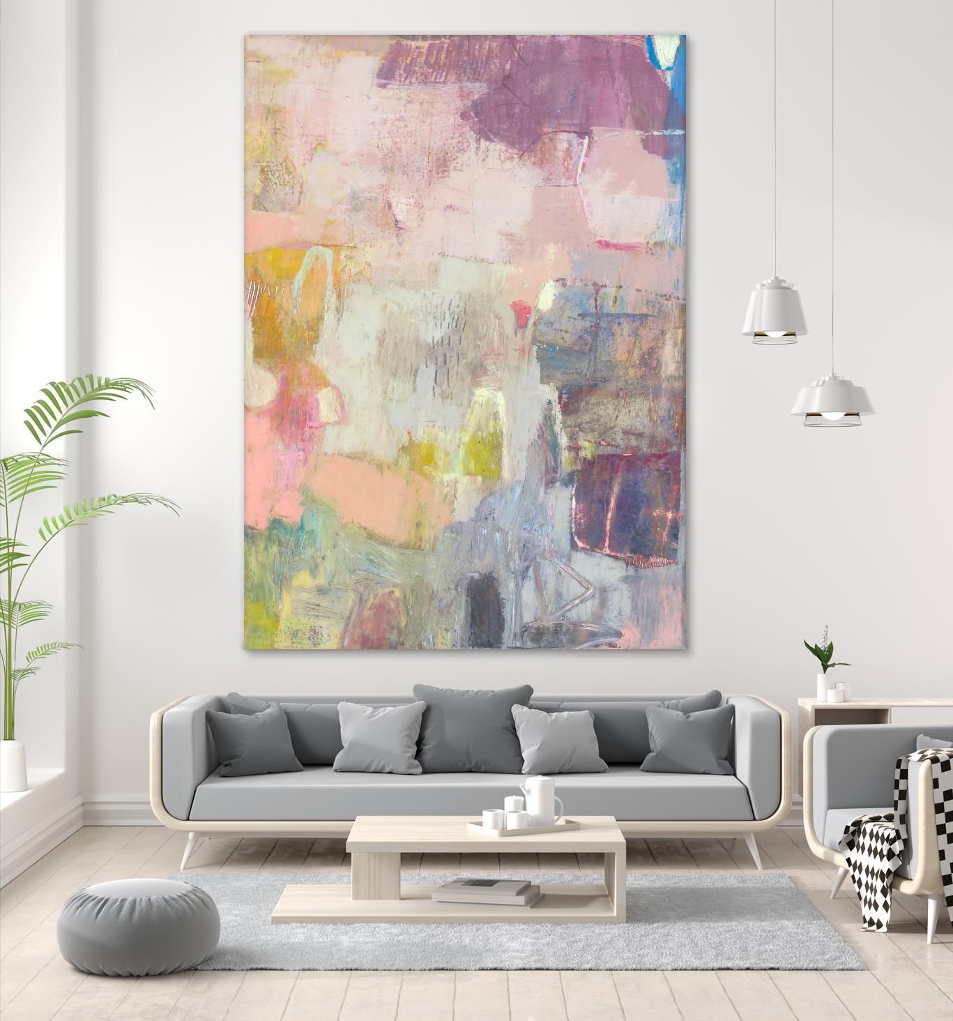 Lann I by Sue Jachimiec on GIANT ART - pink abstract abstract