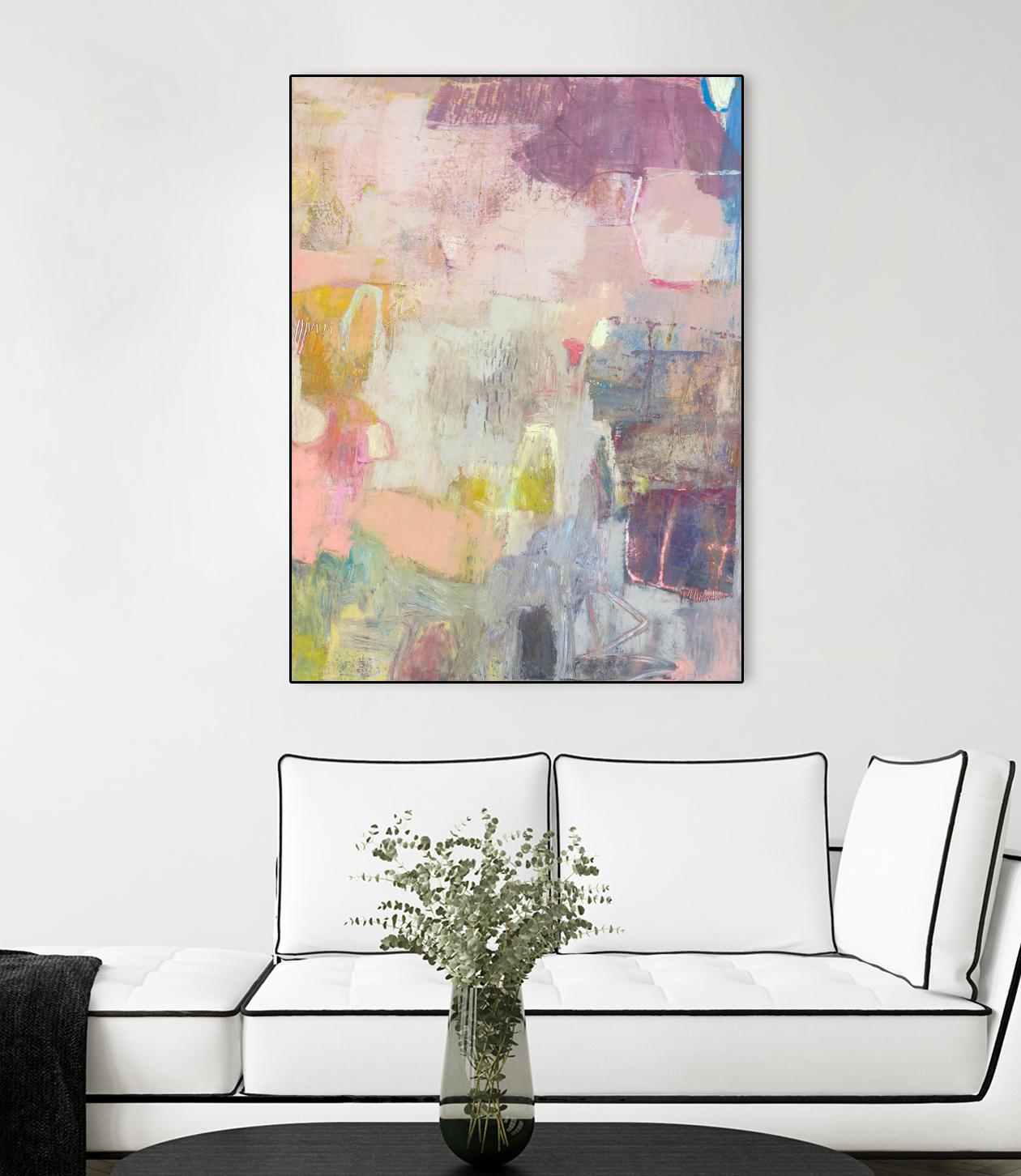 Lann I by Sue Jachimiec on GIANT ART - pink abstract abstract