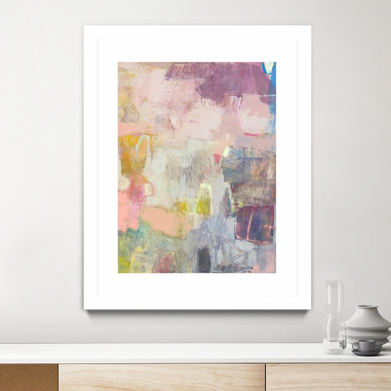 Lann I by Sue Jachimiec on GIANT ART - pink abstract abstract