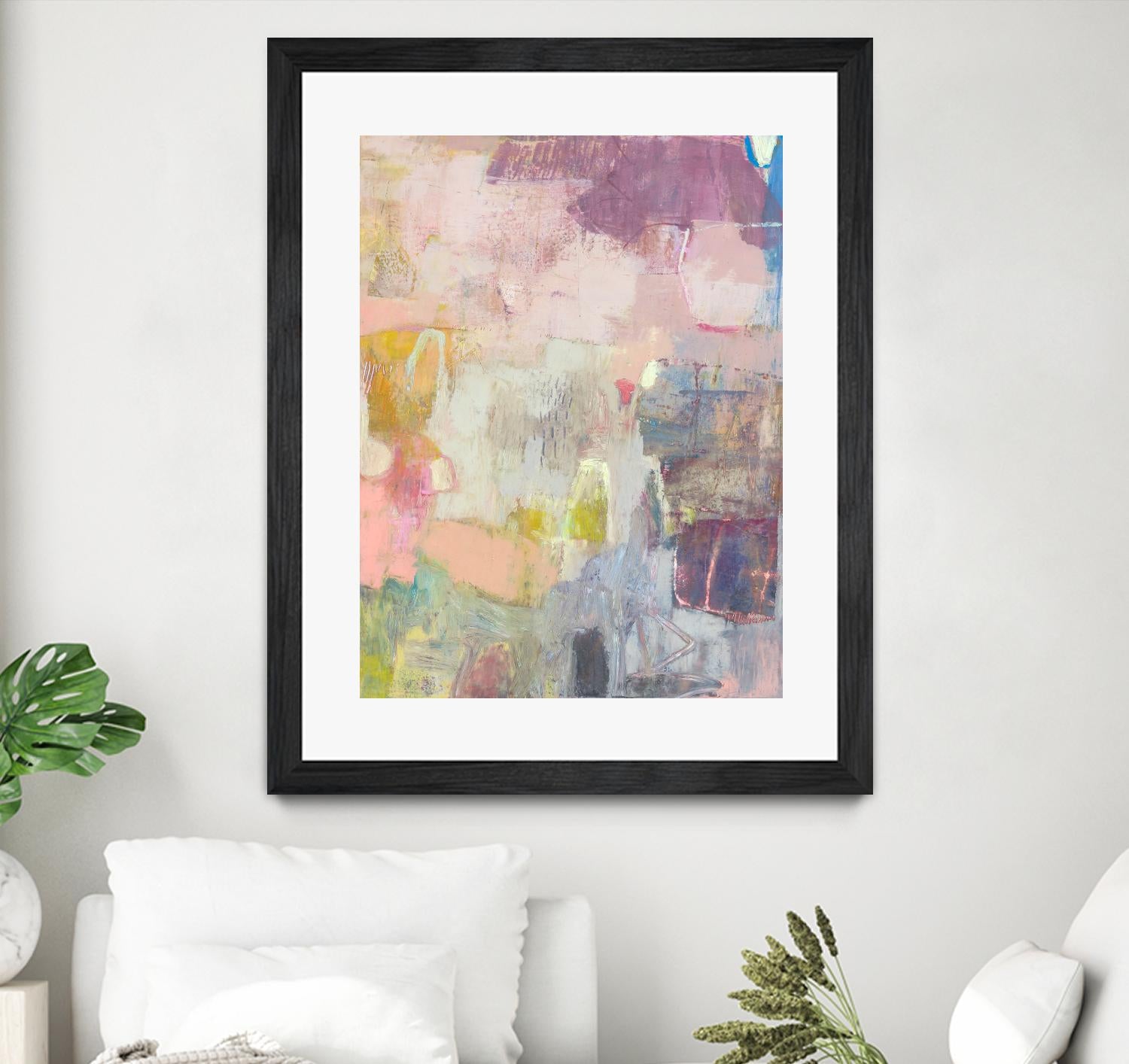 Lann I by Sue Jachimiec on GIANT ART - pink abstract abstract