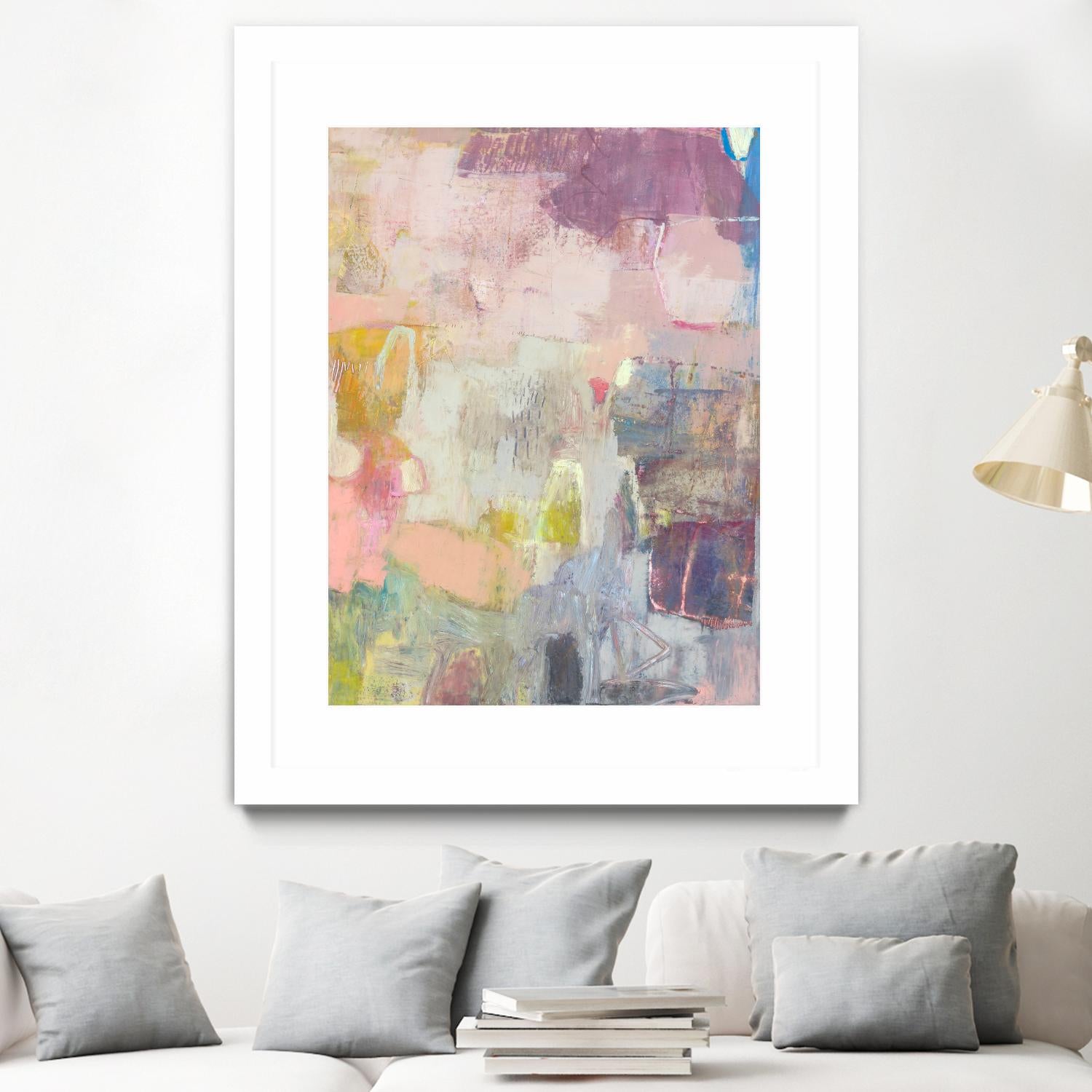 Lann I by Sue Jachimiec on GIANT ART - pink abstract abstract