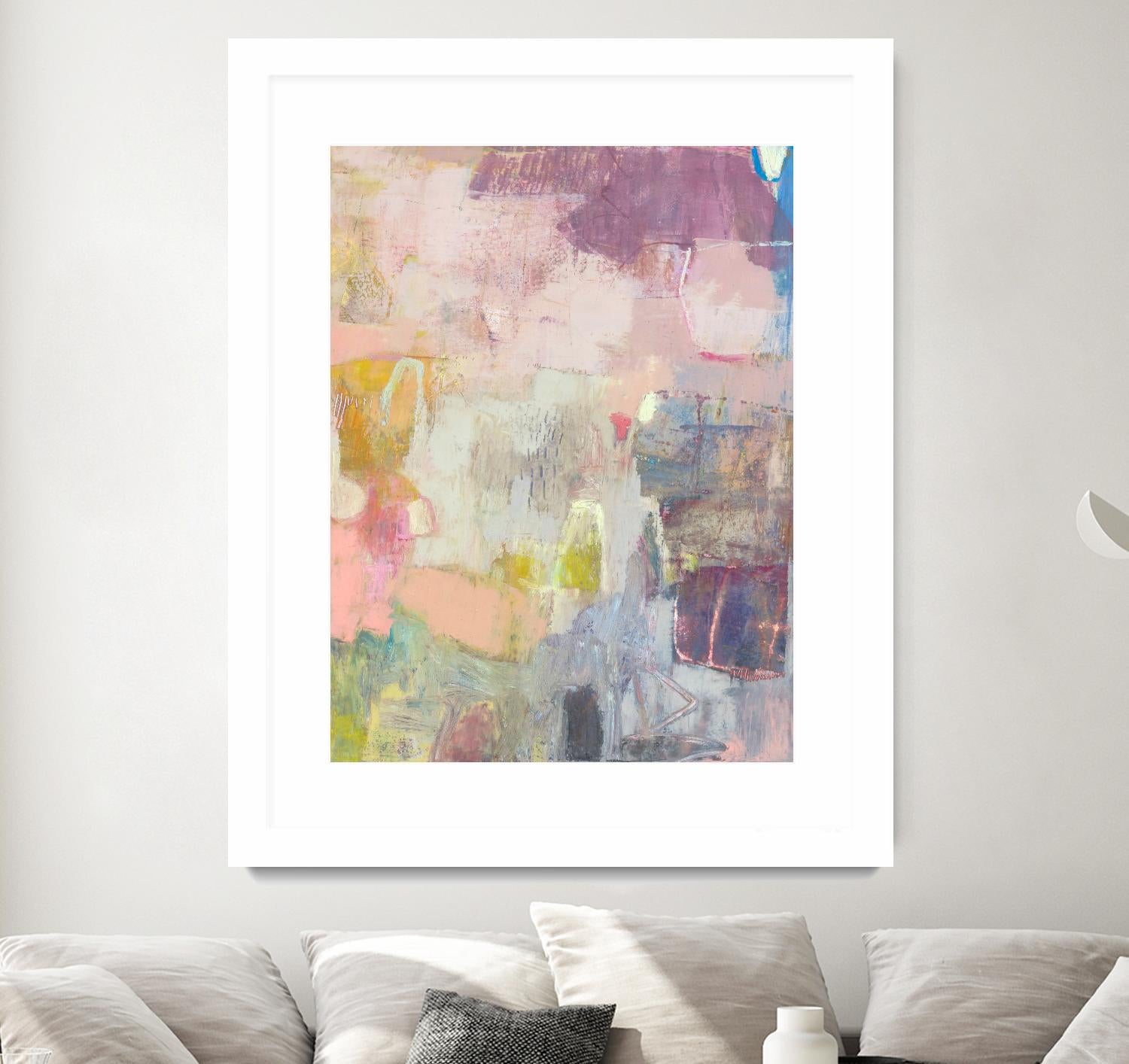 Lann I by Sue Jachimiec on GIANT ART - pink abstract abstract