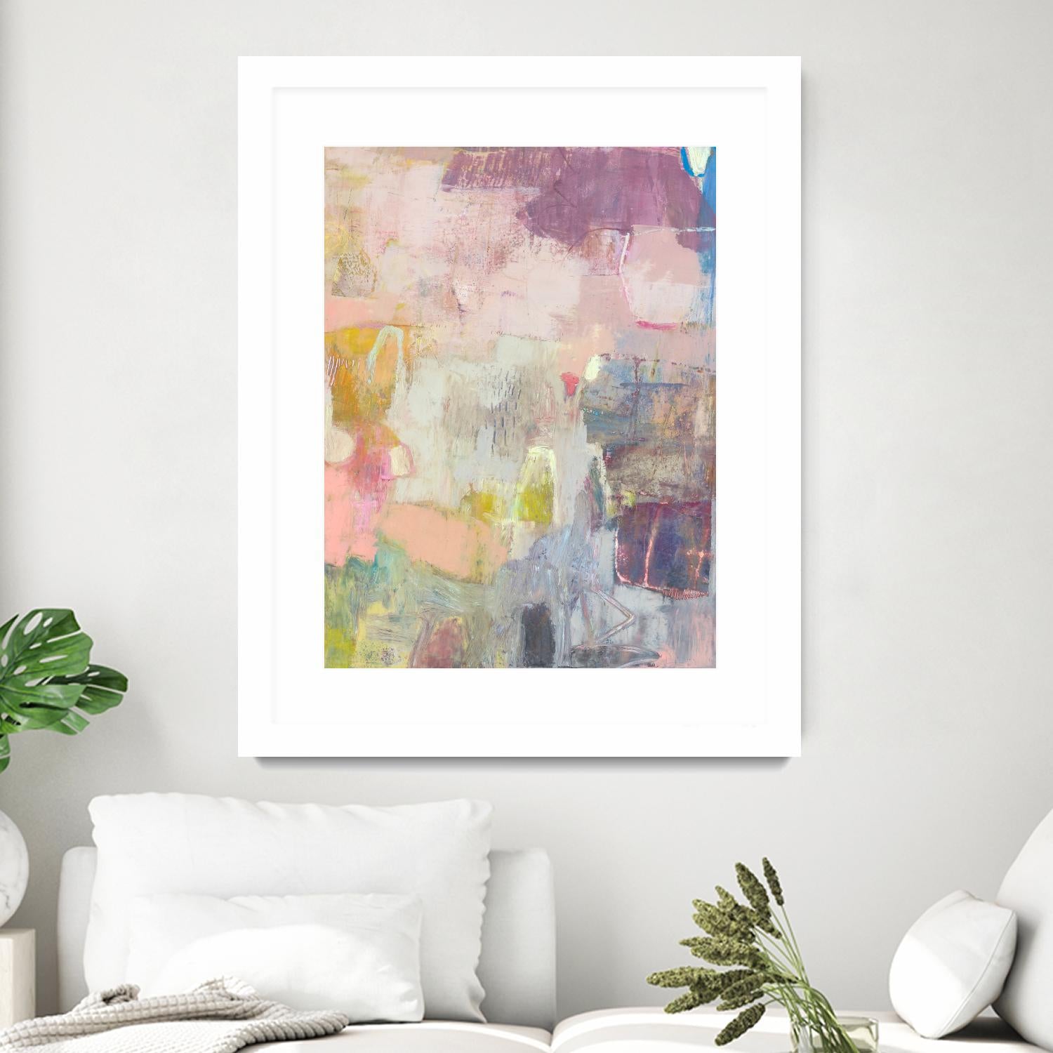 Lann I by Sue Jachimiec on GIANT ART - pink abstract abstract