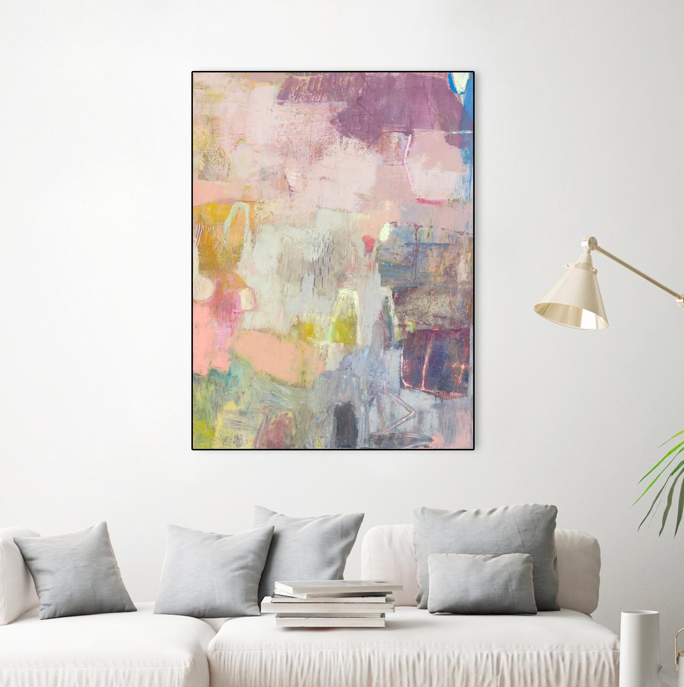 Lann I by Sue Jachimiec on GIANT ART - pink abstract abstract