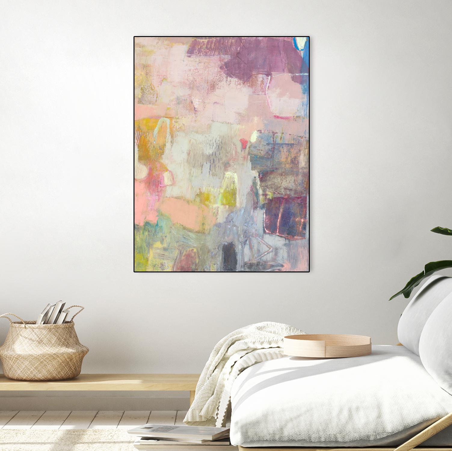 Lann I by Sue Jachimiec on GIANT ART - pink abstract abstract