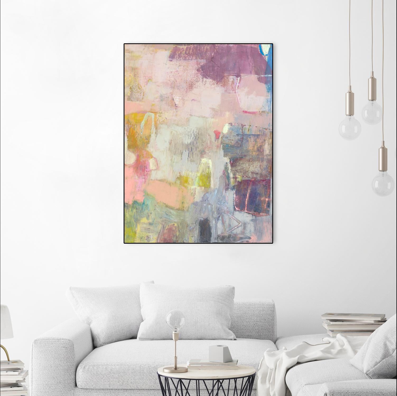 Lann I by Sue Jachimiec on GIANT ART - pink abstract abstract