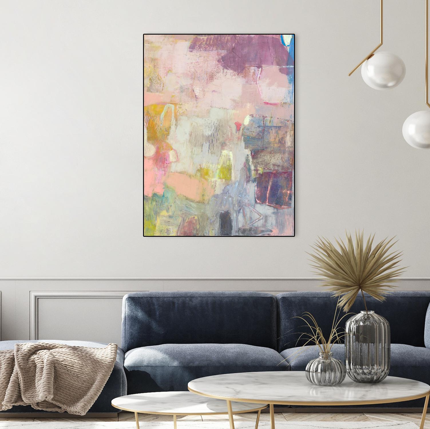 Lann I by Sue Jachimiec on GIANT ART - pink abstract abstract