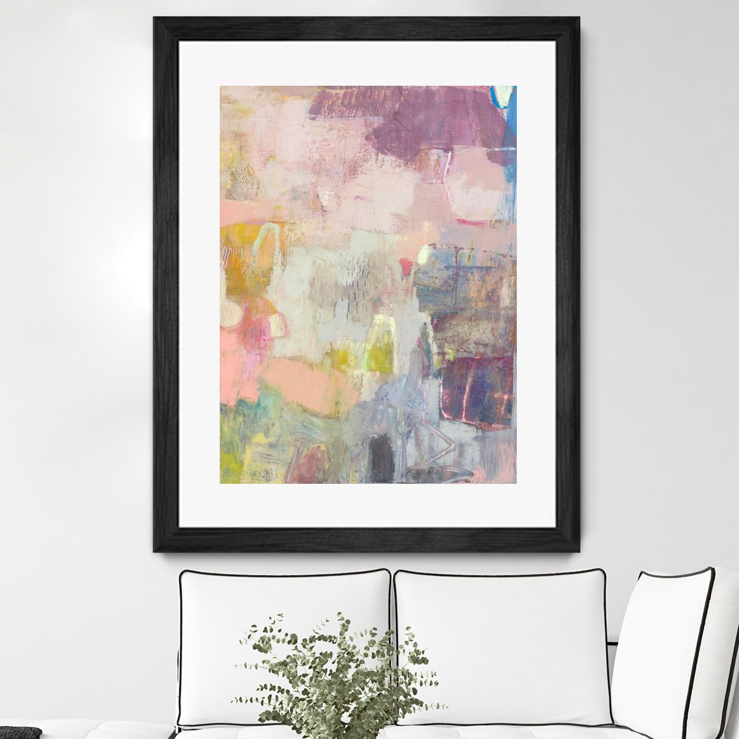Lann I by Sue Jachimiec on GIANT ART - pink abstract abstract