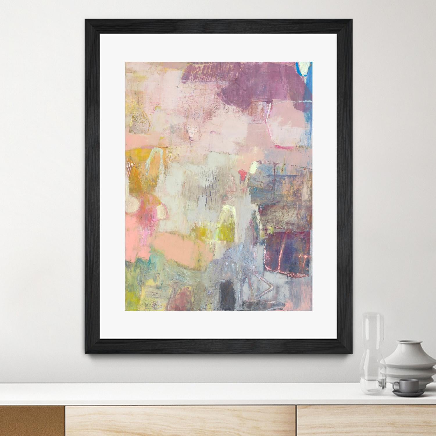 Lann I by Sue Jachimiec on GIANT ART - pink abstract abstract