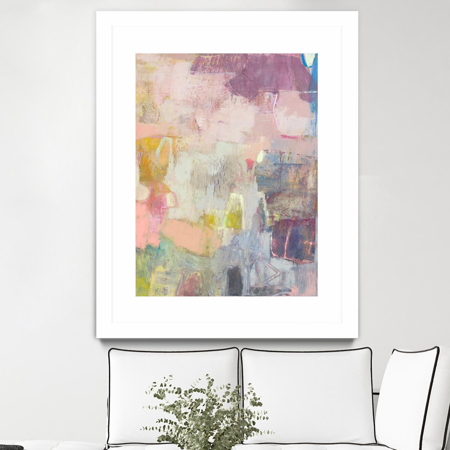 Lann I by Sue Jachimiec on GIANT ART - pink abstract abstract