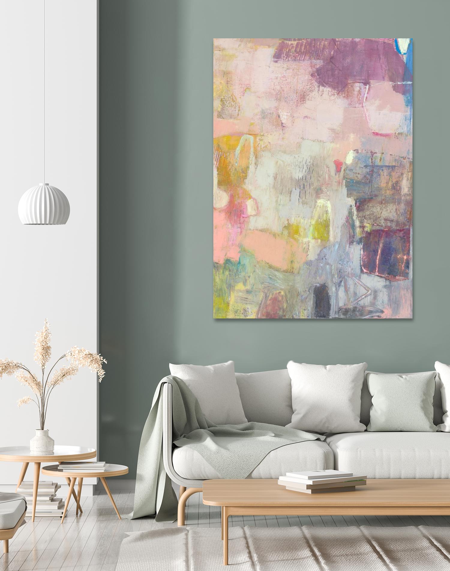 Lann I by Sue Jachimiec on GIANT ART - pink abstract abstract