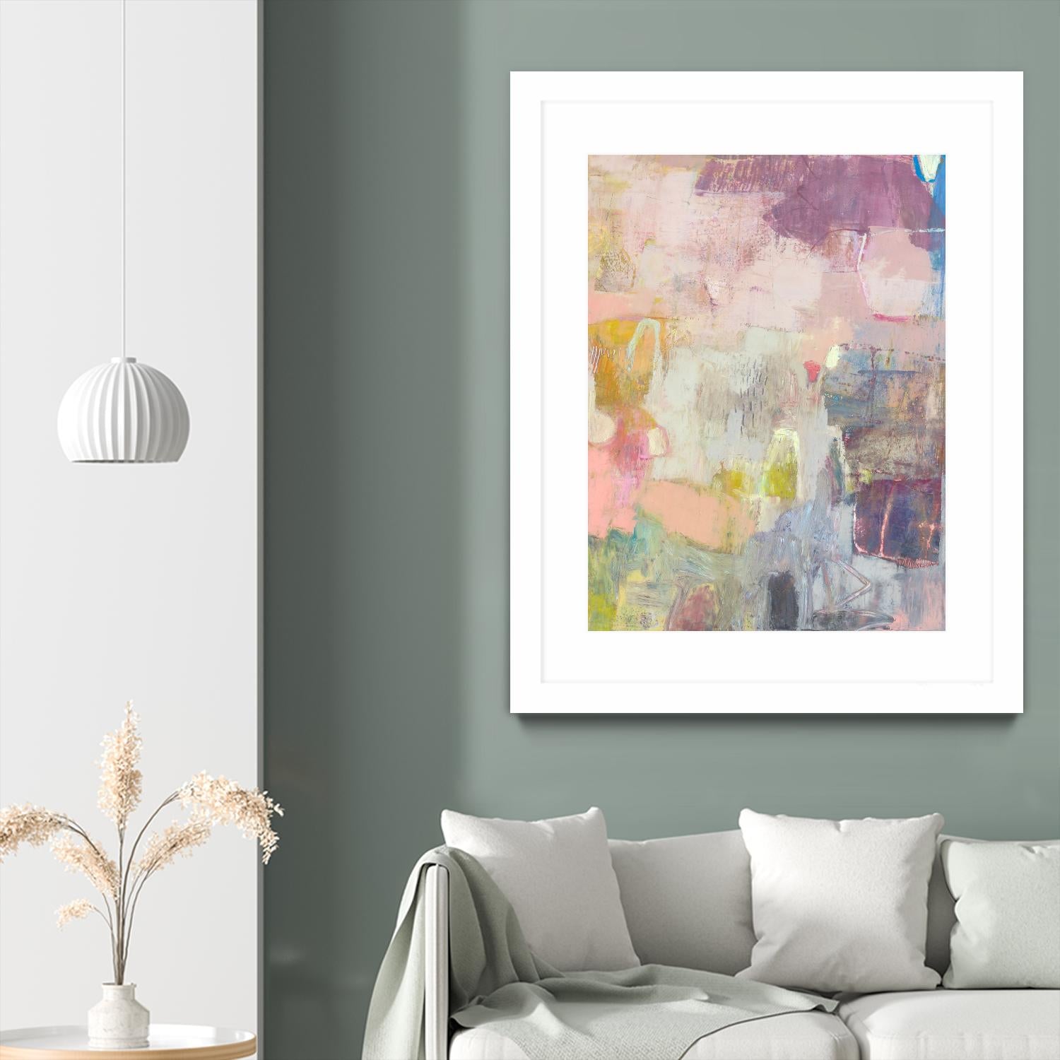 Lann I by Sue Jachimiec on GIANT ART - pink abstract abstract