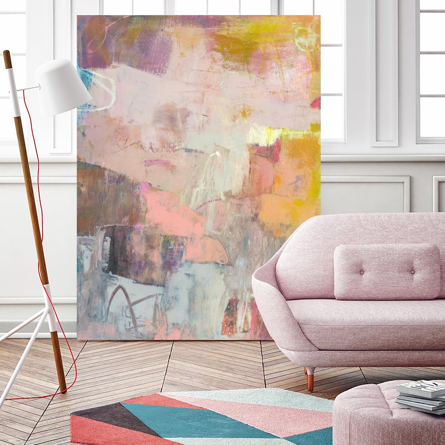 Lann II by Sue Jachimiec on GIANT ART - pink abstract abstract